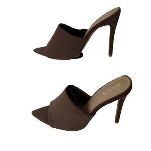 EGO women’s brown open toe heels sz‎ 10 open toe classy evening